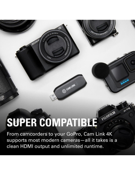 Elgato Cam Link 4K - Captura Externa HDMI a USB 3.0