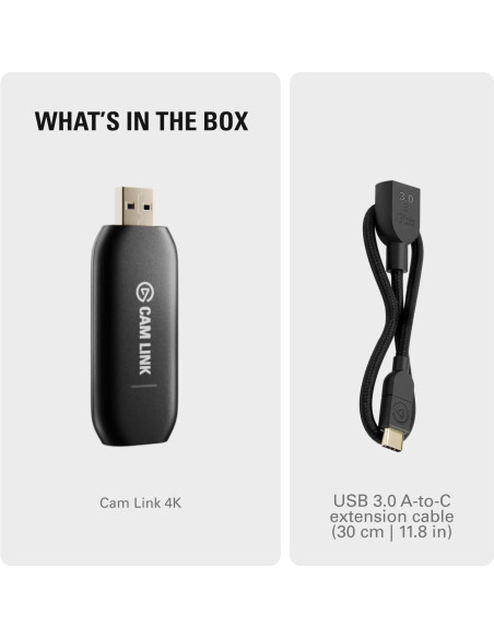Elgato Cam Link 4K - Captura Externa HDMI a USB 3.0