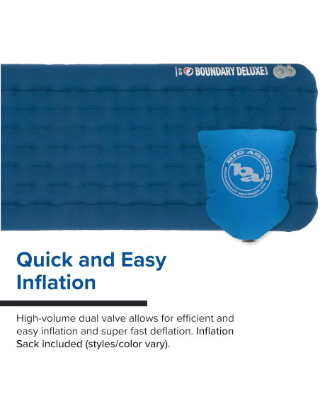 Colchón Inflable Aislado Big Agnes Boundary Deluxe Regular 51x183 cm