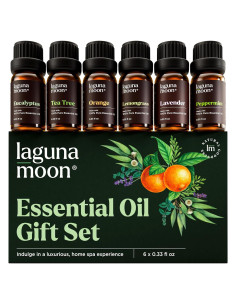 Set de Aceites Esenciales Lagunamoon 6x10mL Aromaterapia