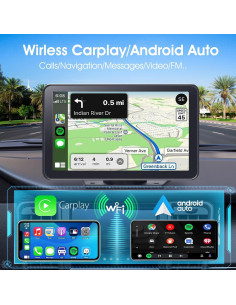 Estéreo de Coche Inalámbrico Yongeid 7" CarPlay y Android Auto 2
