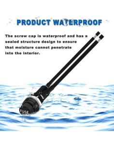 Soporte de Fusible Montaje en Panel MKBKLLJY 6x30mm 10A 15A 2