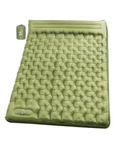 Colchón Doble Pretyw 6" Autoinflable con Almohada Verde