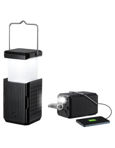 Linterna de Camping Recargable HY-236TD USB Solar Manivela