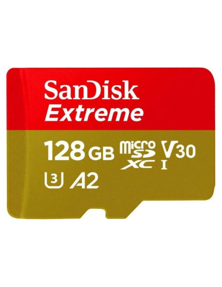 Tarjeta microSD SanDisk Extreme 128GB UHS-I 190MB/s 4K Tarjeta microSD SanDisk Extreme 128GB UHS-I 190MB/s 4K