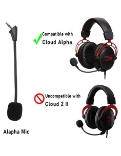 Micrófono de Reemplazo LEFXMOPHY para HyperX Cloud Alpha 2