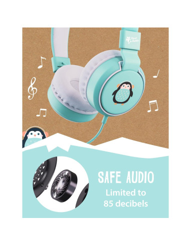 Auriculares Planet Buddies para Niños Plegables con Micrófono