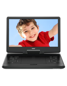 Reproductor de DVD Portátil ieGeek 14.1" HD Batería 6h Negro