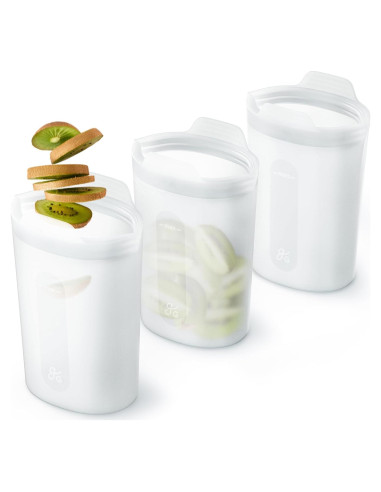 Contenedores de Silicona Reutilizables Greater Goods 16 Oz - 3 Piezas