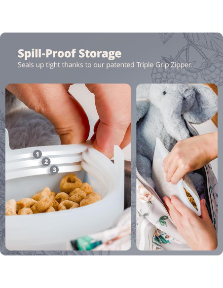 Contenedores de Silicona Reutilizables Greater Goods 16 Oz - 3 Piezas Contenedores de Silicona Reutilizables Greater Goods 16 Oz - 3 Piezas