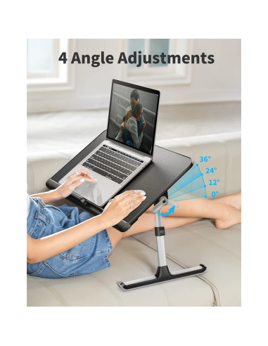 Mesa de Cama para Laptop SAIJI Plegable 60x32cm Antideslizante