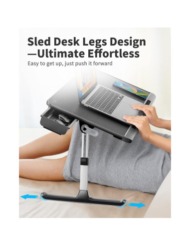 Mesa de Cama para Laptop SAIJI Plegable 60x32cm Antideslizante