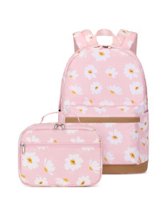 Conjunto de Mochilas EKUIZAI 2Pcs para Niñas con Bolsa de Almuerzo