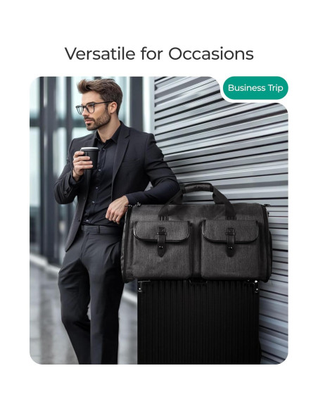 Bolsa de Ropa Duffle BAGSMART 2 en 1 Negra 45L