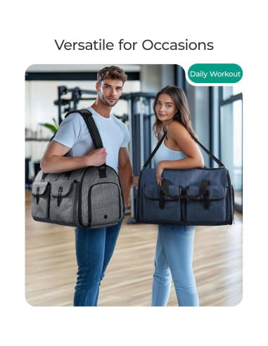 Bolsa de Ropa Duffle BAGSMART 2 en 1 Negra 45L