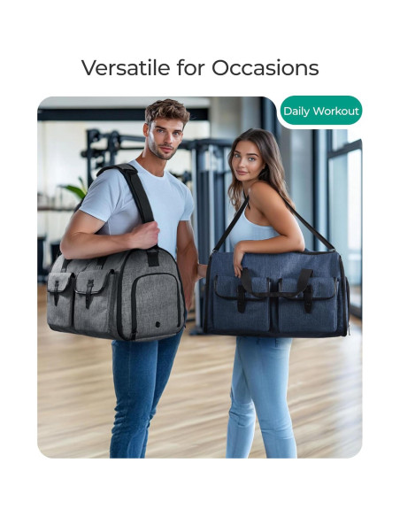 Bolsa de Ropa Duffle BAGSMART 2 en 1 Negra 45L