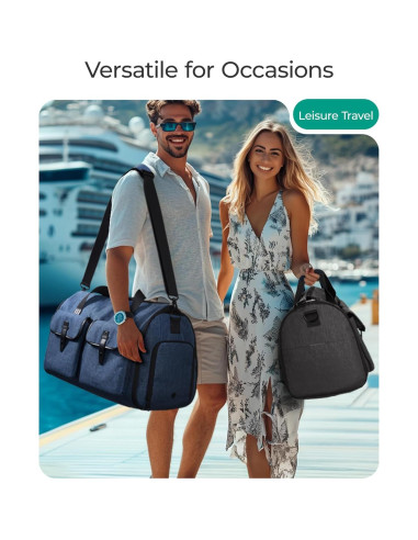 Bolsa de Ropa Duffle BAGSMART 2 en 1 Negra 45L