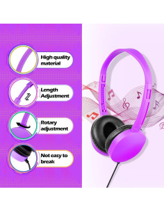 Auriculares con Cable MENGLALA 12 Pzs Niños Multicolor 2