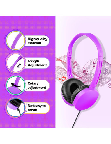 Auriculares con Cable MENGLALA 12 Pzs Niños Multicolor