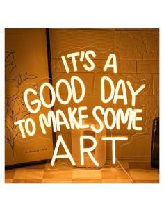 Letrero de Neón LED Buen Día Gyaksjm con Regulador 35.4x32 cm