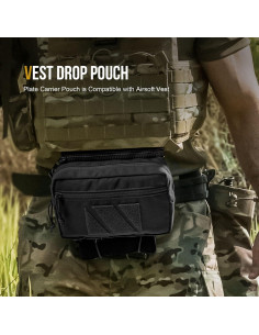 Bolsa Dangler Táctica OneTigris para Chaleco - Nylon 500D 2