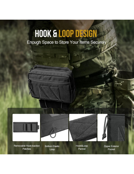 Bolsa Dangler Táctica OneTigris para Chaleco - Nylon 500D