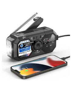 Radio Meteorológica de Emergencia SIYEGK Solar 3500mAh