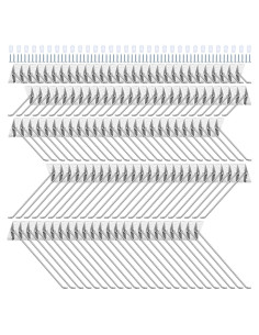 Juego de Ganchos de Acero Inoxidable Waltool 60 Pcs 5-20cm