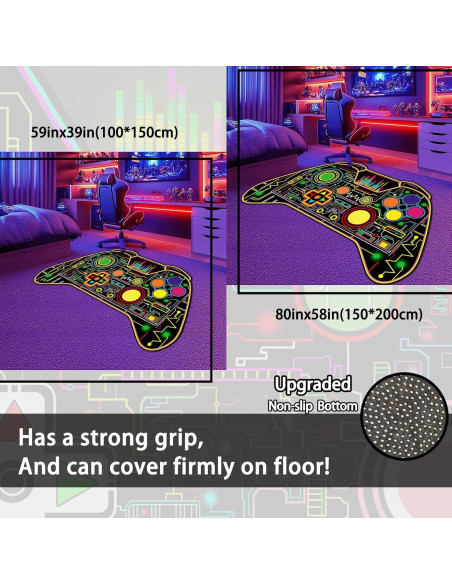 Alfombra de Área Gamer FJKJHKGJ 0.91x1.52m Multi 420