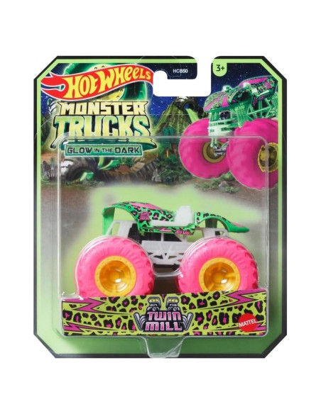 Camión de Monstruo Hot Wheels 1:64 Brilla en la Oscuridad