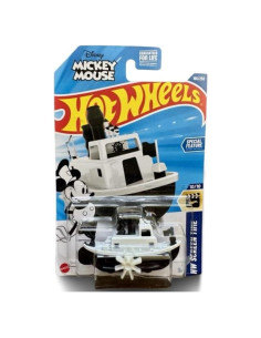 Hot Wheels Steamboat William Negro y Blanco 1:64 Coleccionable