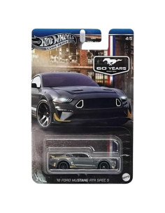 Hot Wheels Ford Mustang RTR Spec 5 1:64 Serie Plata Gris