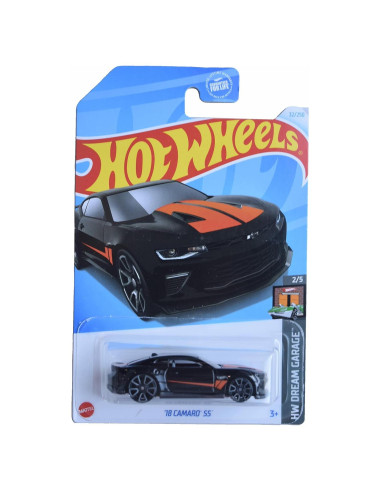 Auto a Escala 1:64 Hot Wheels Camaro SS Negro 2018