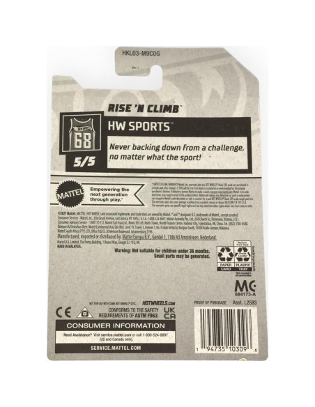 Hot Wheels Ascenso y Escalada HW Deportes 1:64 Coleccionable