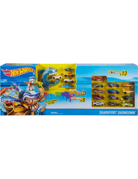Juego de Playset Hot Wheels Color Shifters Sharkport Showdown