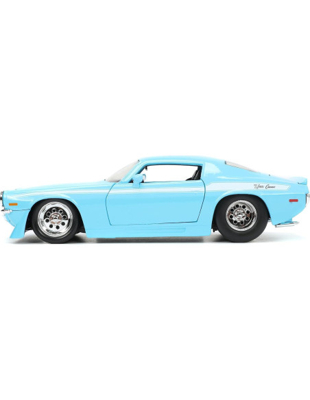 Coche Die-Cast 1:24 Jada Toys 1971 Chevy Camaro Azul Coche Die-Cast 1:24 Jada Toys 1971 Chevy Camaro Azul