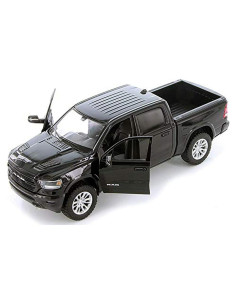 Modelo de Coche Diecast RAM 1500 Laramie 1:27 Motormax Negro
