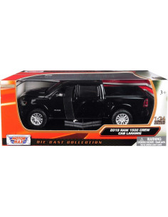 Modelo de Coche Diecast RAM 1500 Laramie 1:27 Motormax Negro 2