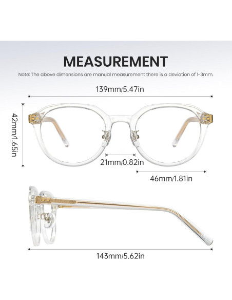 Gafas de bloqueo de luz azul Cyxus unisex para computadora