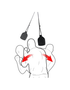 Bolsa de Esquiva de Boxeo INNOLIFE de Franela Negra para Entrenamiento