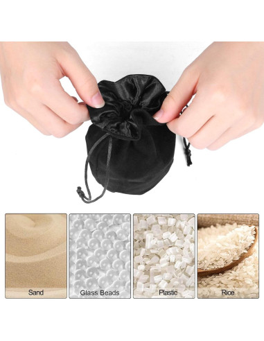 Bolsa de Esquiva de Boxeo INNOLIFE de Franela Negra para Entrenamiento