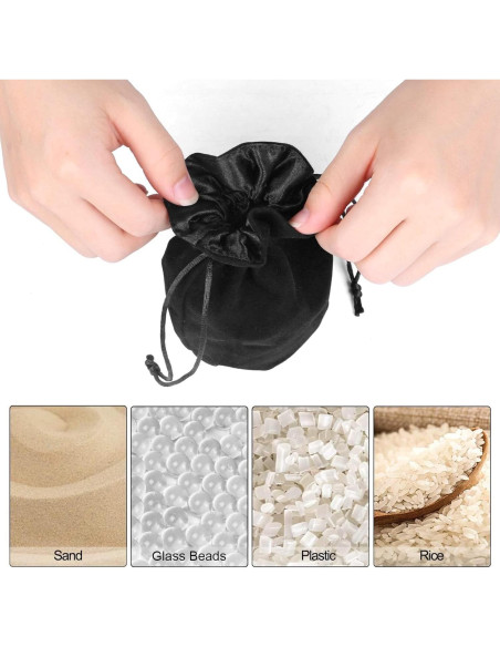 Bolsa de Esquiva de Boxeo INNOLIFE de Franela Negra para Entrenamiento