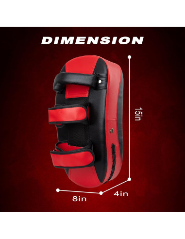 Escudo de Patadas Curvado Genérico 36x19cm para Muay Thai