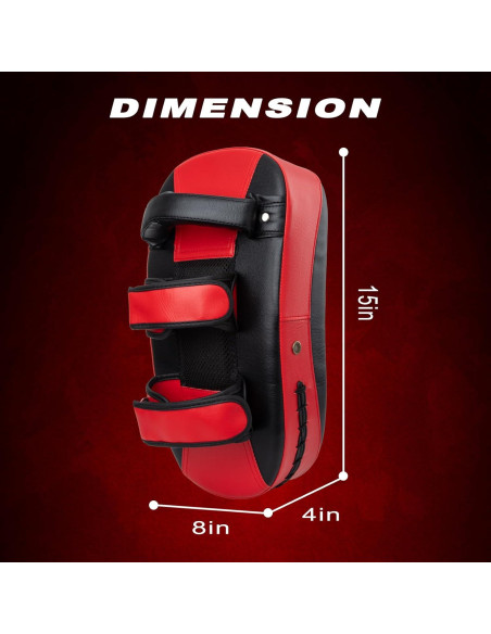 Escudo de Patadas Curvado Genérico 36x19cm para Muay Thai