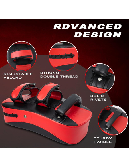 Escudo de Patadas Curvado Genérico 36x19cm para Muay Thai