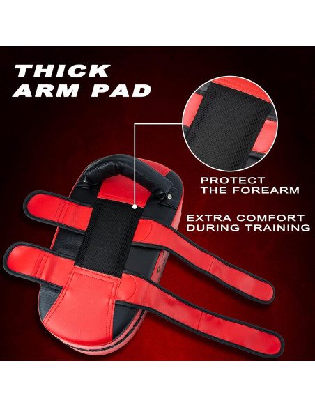 Escudo de Patadas Curvado Genérico 36x19cm para Muay Thai