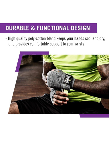 Envolturas de Mano Everlast 120" Púrpura para Boxeo