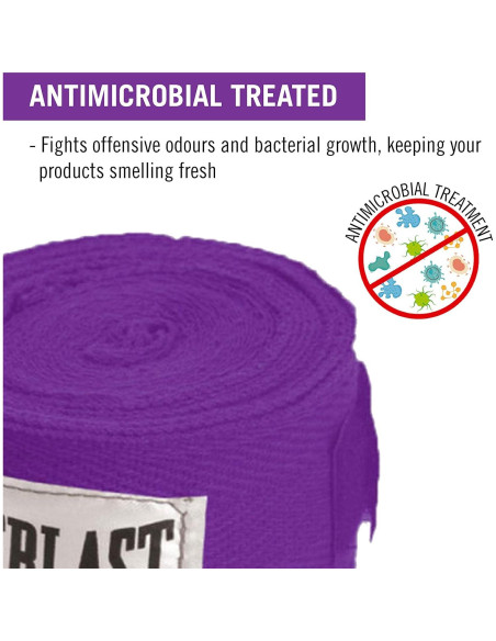 Envolturas de Mano Everlast 120" Púrpura para Boxeo