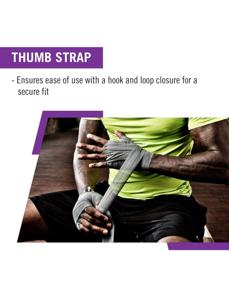 Envolturas de Mano Everlast 120" Púrpura para Boxeo