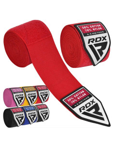 Envolturas de Mano RDX 4.5M Rojo - Boxeo, MMA, Muay Thai